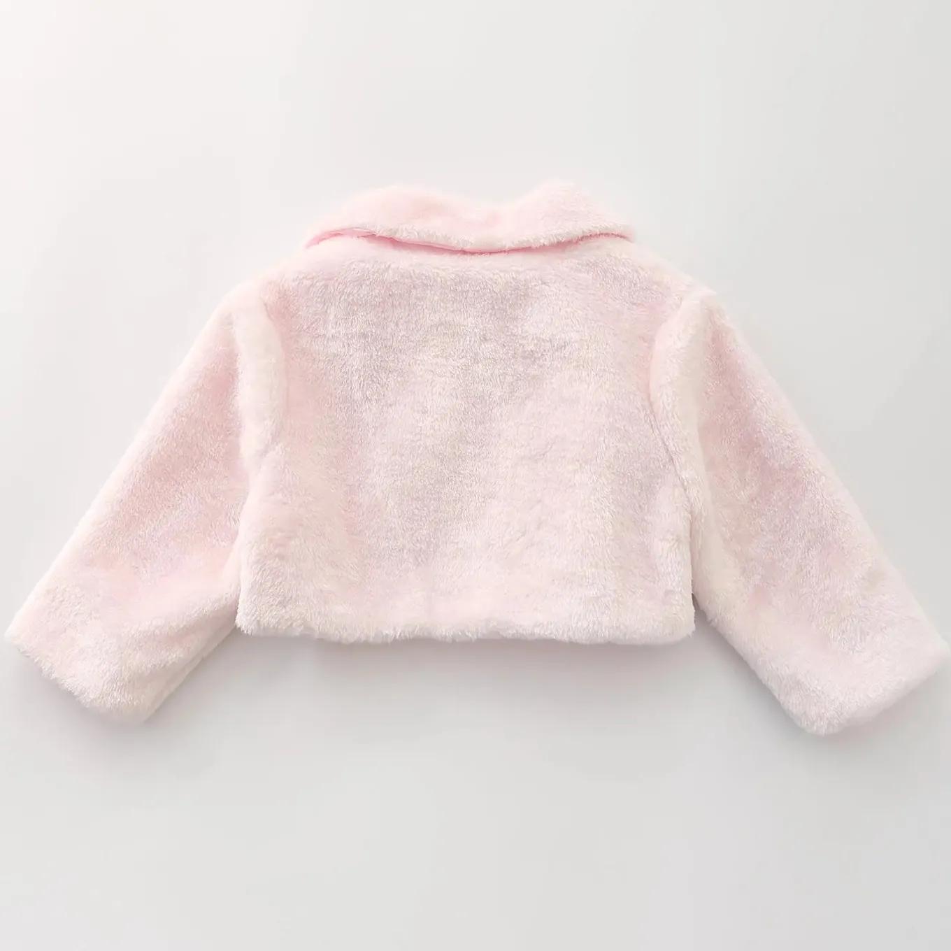 Pink Faux Fur Bolero Stole