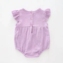 Purple Cheesecloth Bodysuit