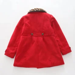 Racing Red, Junior Girls Peacoat