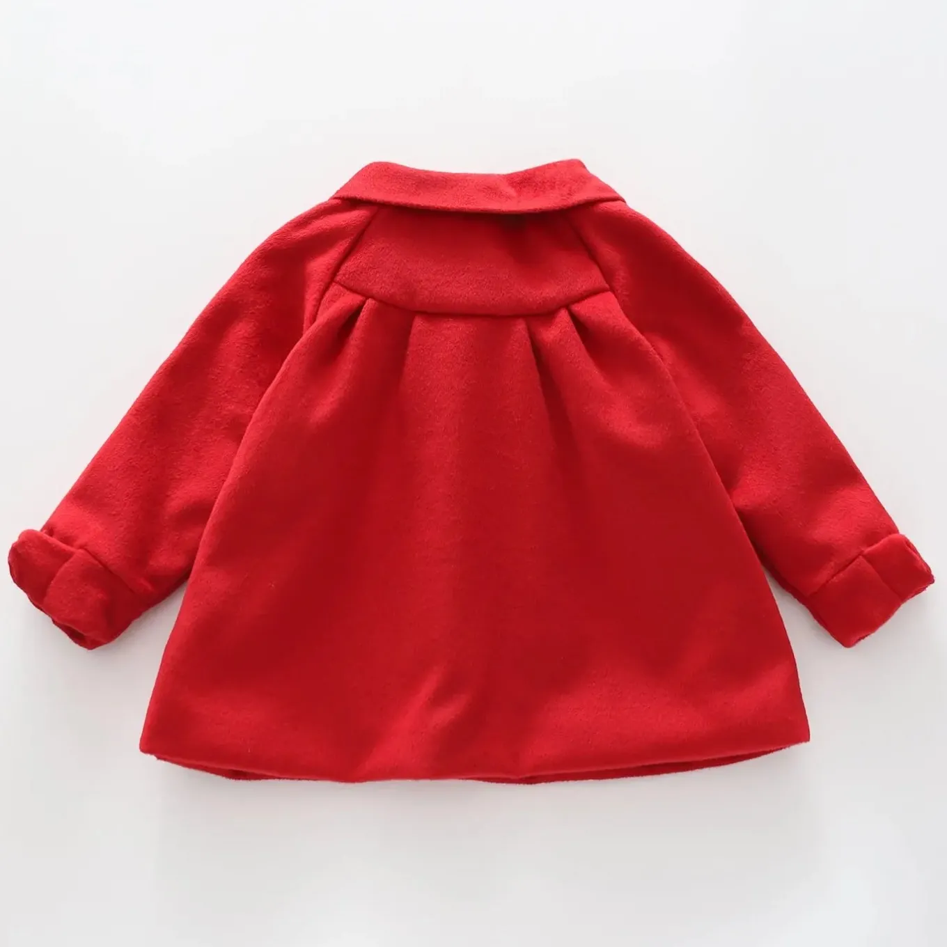 Red Bow Swing Coat - Toddler Girl
