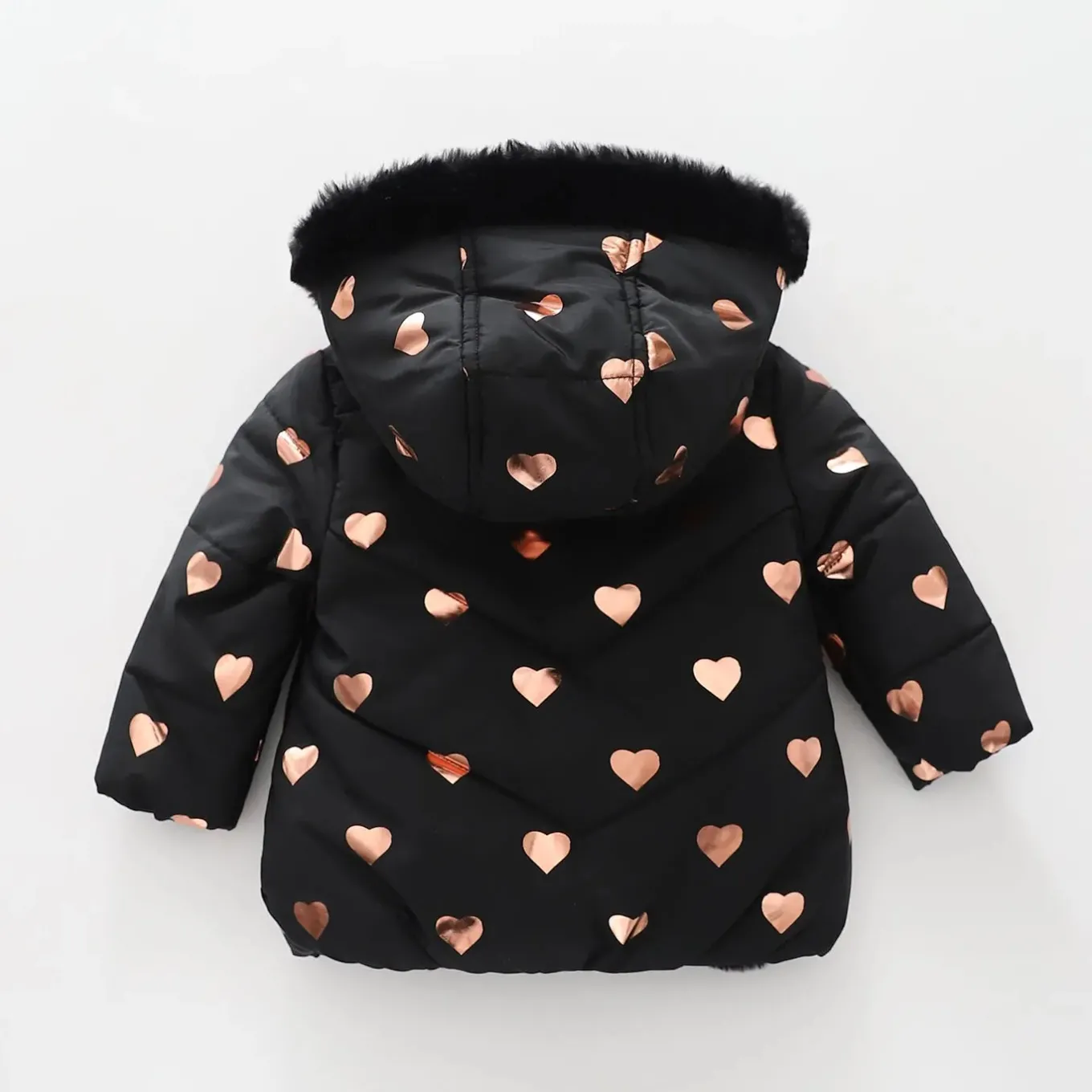 Shimmer Hearts, Infant Girls Puffer Jacket