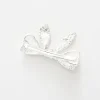 Silver Bow Hair Clip with Pearl and Diamante Detailing