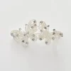 Silver Butterfly Hair Clip with Pearl and Diamante Detailing