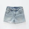 Stretch Denim Shorts