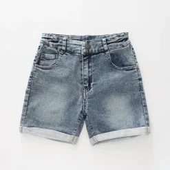 Stretch Denim Shorts