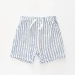 Stripe Cheesecloth Shorts
