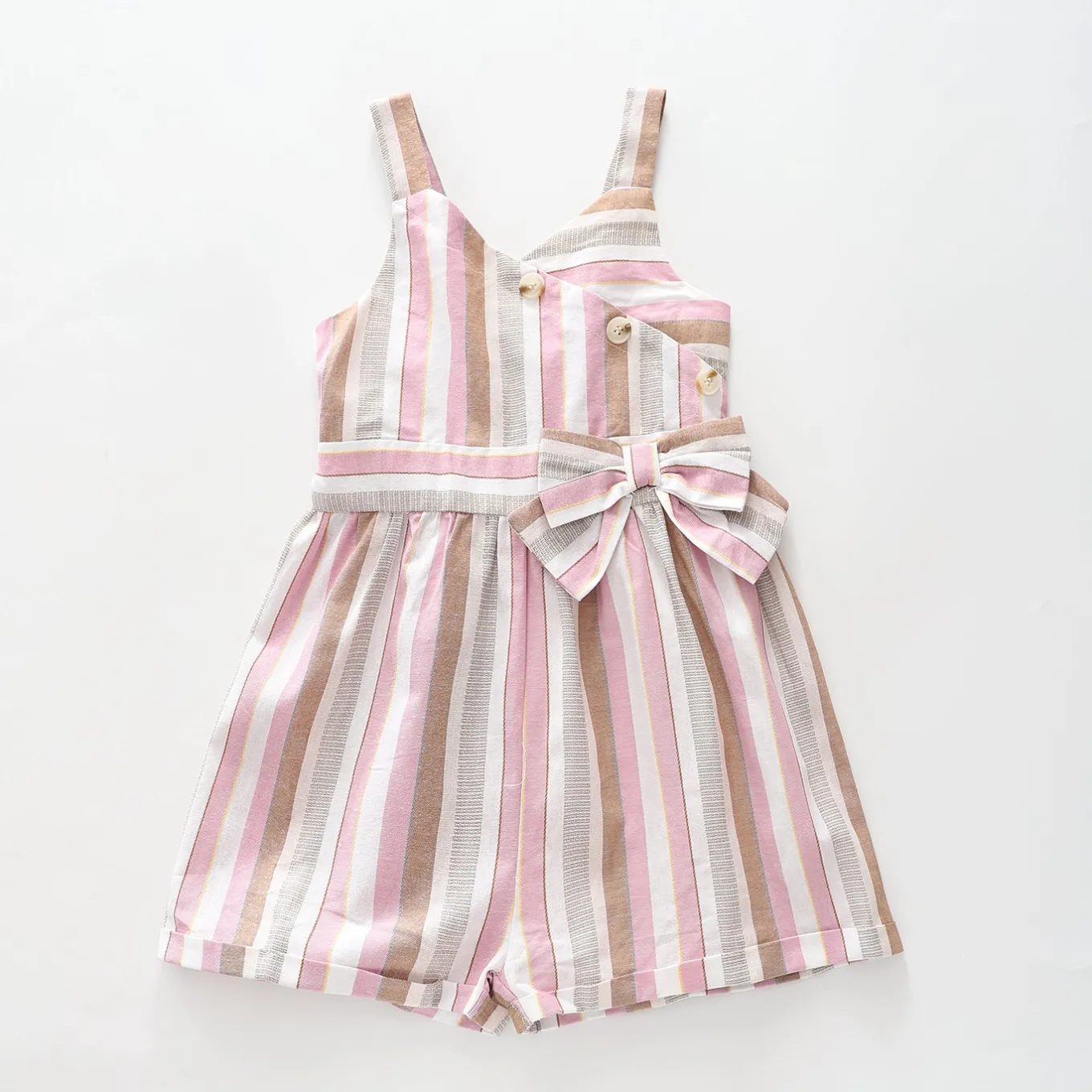 Striped Bow Playsuit