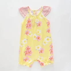 Sunshine Frangipani Sunsuit