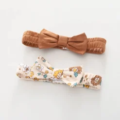 Vintage Deer, Baby Girl Headbands 2 Pack