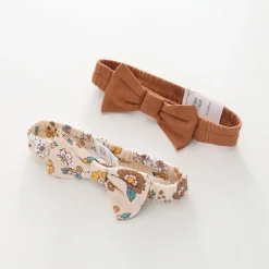 Vintage Deer, Baby Girl Headbands 2 Pack