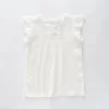 White Broderie Detail Top