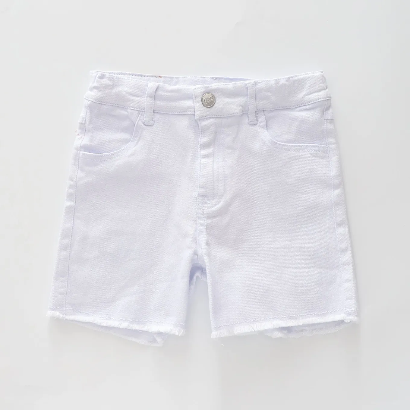 White Denim Shorts