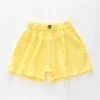 Yellow Cheesecloth Shorts